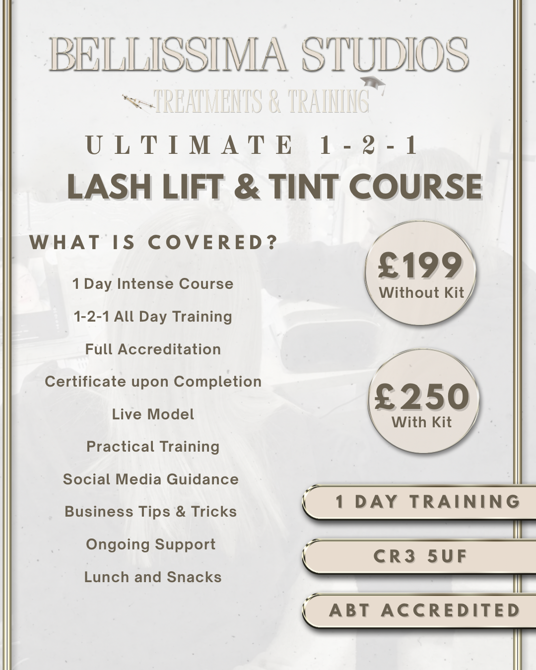 1-1 In Person Lash Lift Training Course