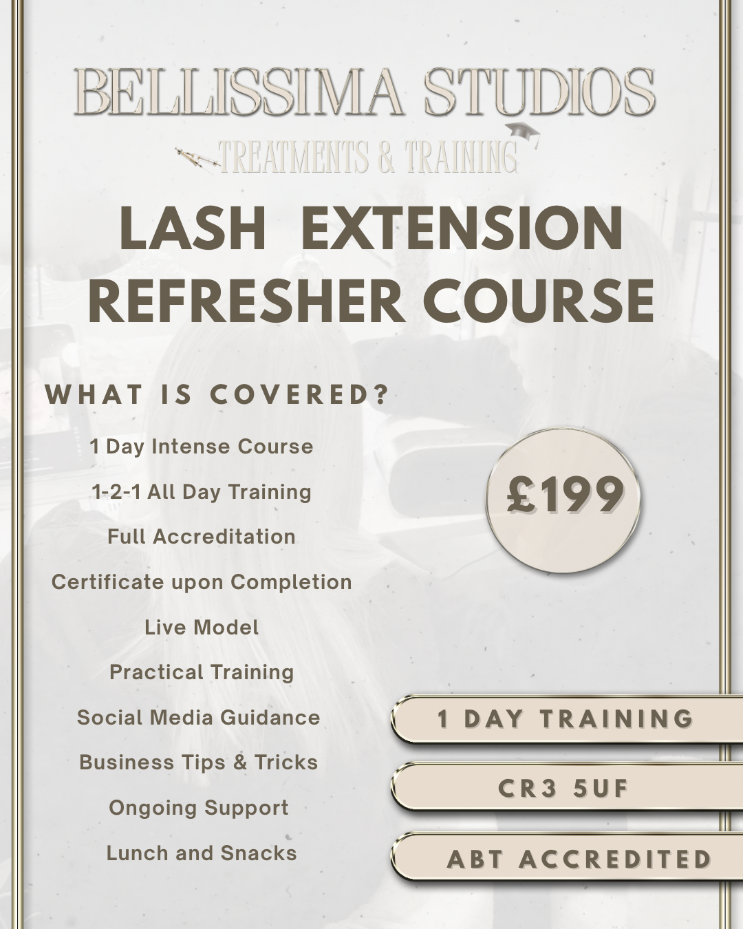 1-1 In Person Lash Extension Refresher Course